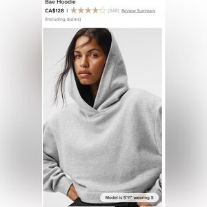 Alo Yoga Cropped Hoodie